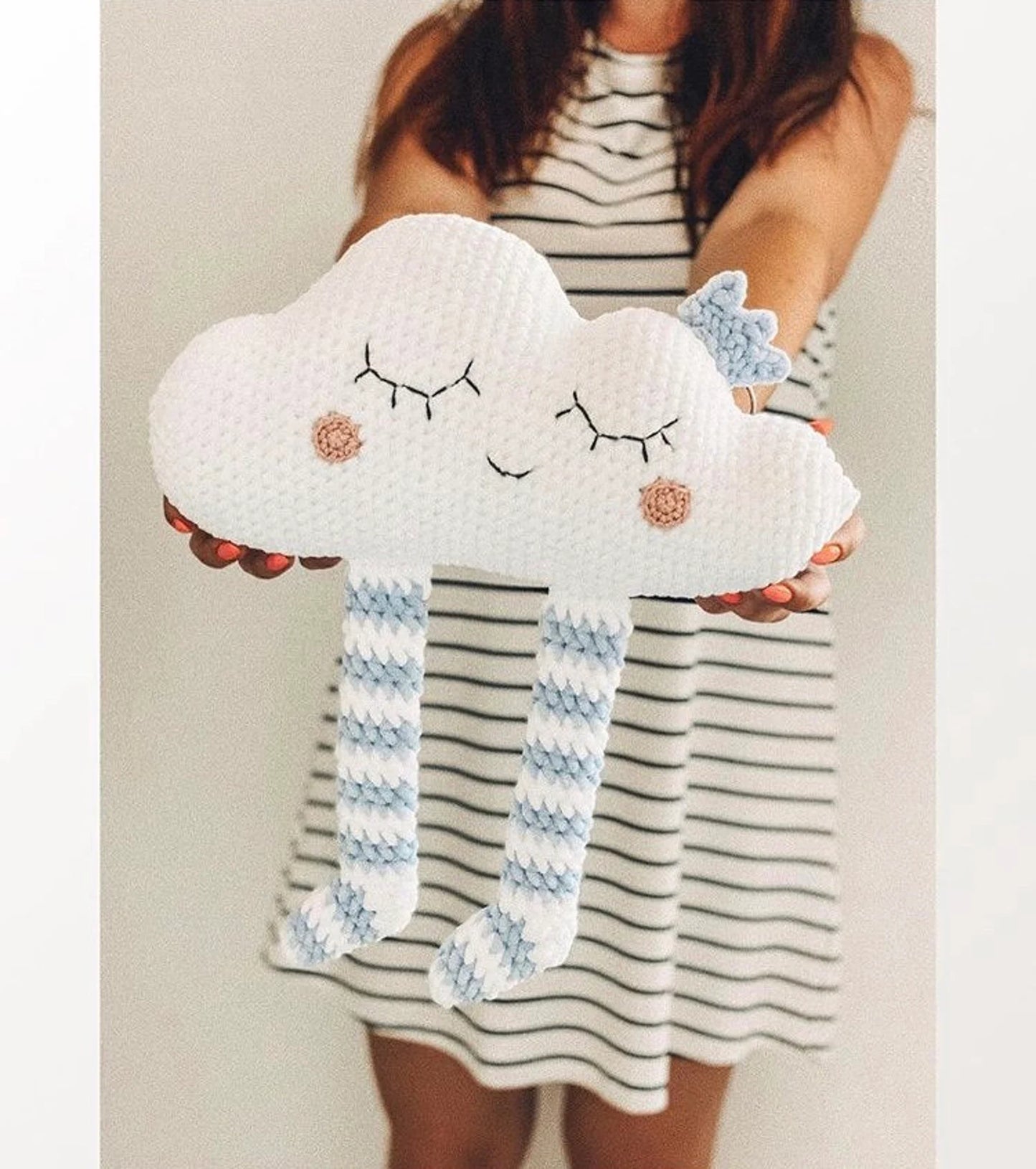 βοΈ Cloud Pillow Crochet Pattern β Soft, Sweet & Easy π