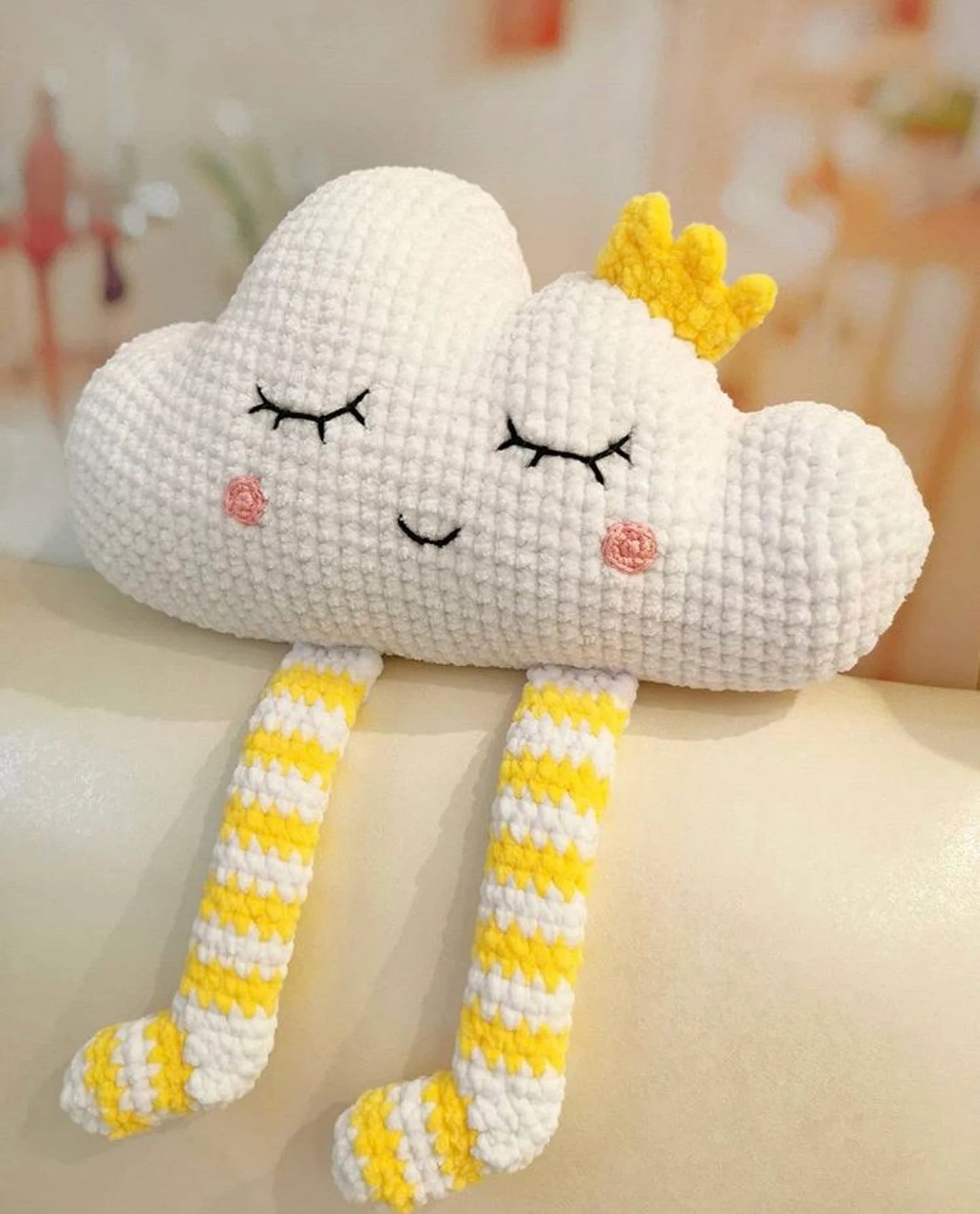 βοΈ Cloud Pillow Crochet Pattern β Soft, Sweet & Easy π