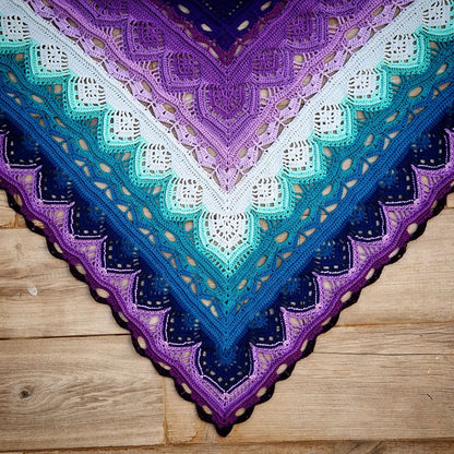 Handmade Beauty 🧣 CeylanTea Shawl Crochet Pattern - Cielcraft