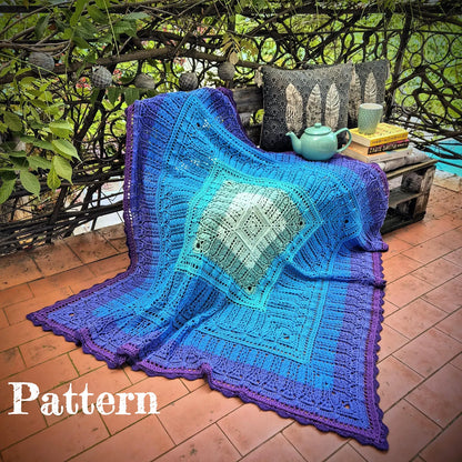 🧋 Bubble Tea Blanket Crochet Pattern – Textured & Modern PDF