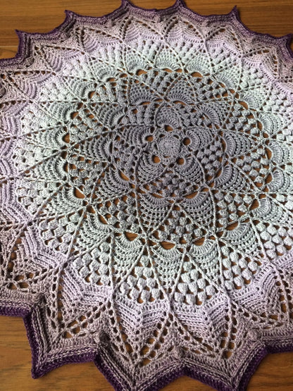 🌸 Lotus Blossom Mandala Crochet Pattern – Elegant & Timeless 🧶✨