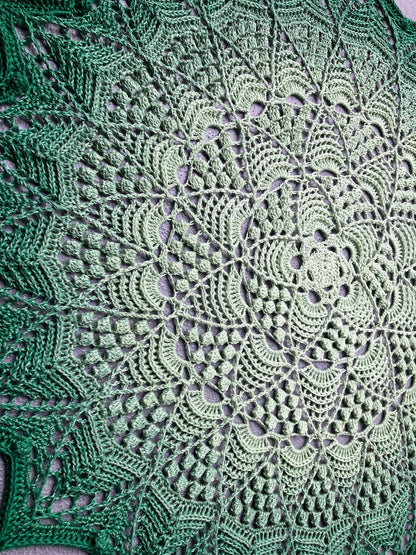 🌸 Lotus Blossom Mandala Crochet Pattern – Elegant & Timeless 🧶✨